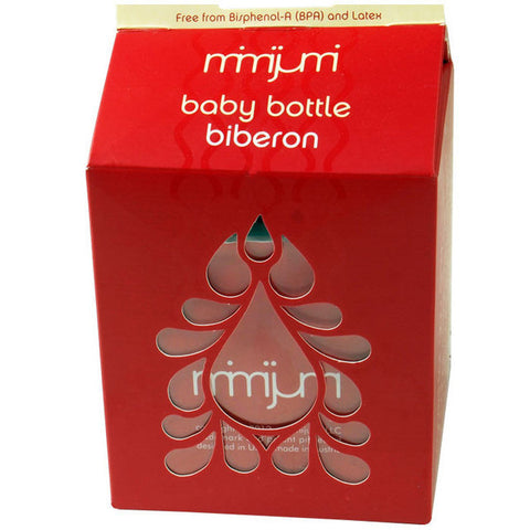 咪咪聚迷透明/红色奶瓶 240ml - Mimijumi Baby-Trinkflasche 240ml Transparent/Rot
