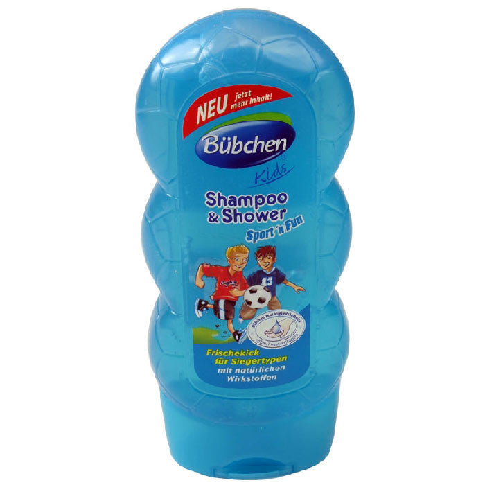 贝臣/宝比珊运动型儿童洗发沐浴露 230ml - 230ml Bübchen Kids Shampoo & Shower Sport n Fun