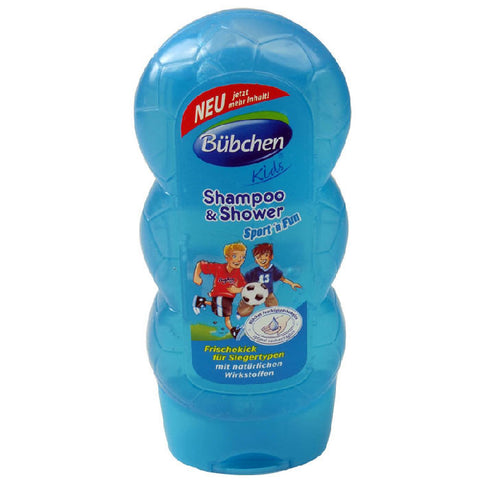 贝臣/宝比珊运动型儿童洗发沐浴露 230ml - 230ml Bübchen Kids Shampoo & Shower Sport n Fun