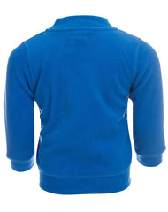 name it 蓝色无帽合成羊毛夹克瓦尔贝（VALBERT） - Fleece-Jacke ohne Kapuze VALBERT in blau