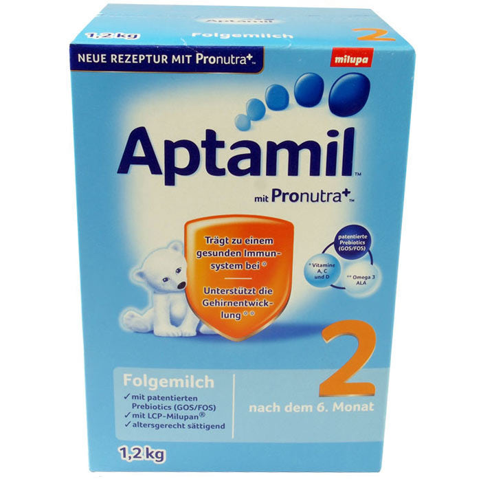 爱他美新配方婴儿配方奶粉 2段 1.2kg - 1.2kg Aptamil 2 Folgemilch mit Pronutra+