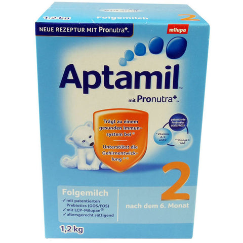 爱他美新配方婴儿配方奶粉 2段 1.2kg - 1.2kg Aptamil 2 Folgemilch mit Pronutra+