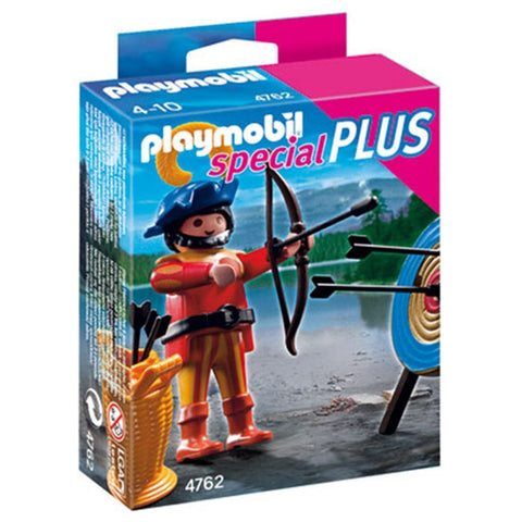 百乐宝玩偶玩具弓箭手和靶4762 - PLAYMOBIL Special PLUS Bogenschütze mit Zielscheibe 4762