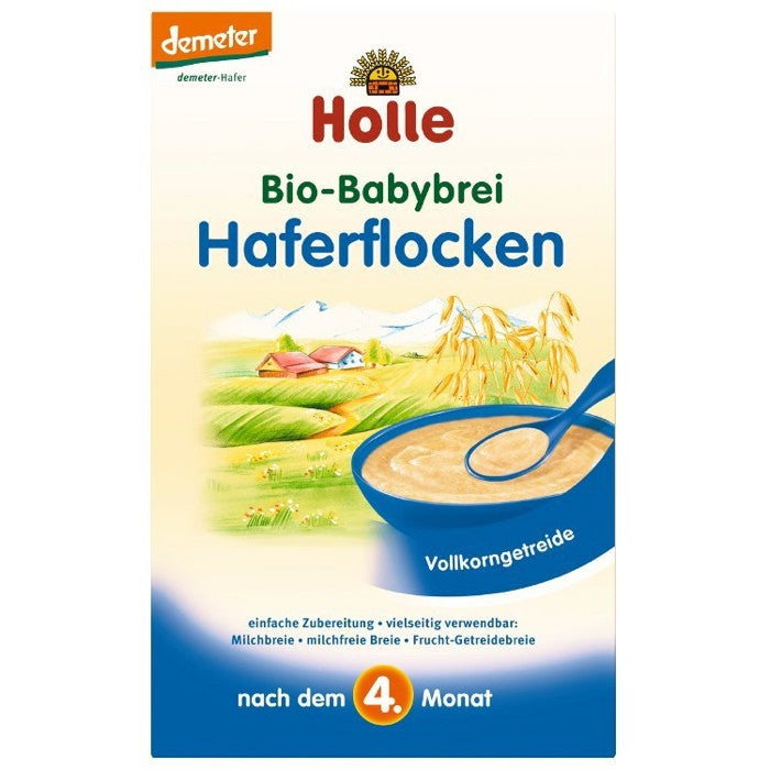 泓乐婴儿有机燕麦粉 4个月以上 250g - Holle Bio-Babybrei Haferflocken n.d. 4. Monat 250g