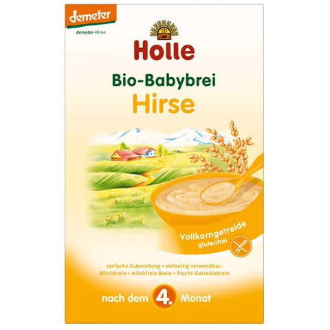 泓乐婴儿有机小米米粉 4个月以上 250g - Holle Bio-Babybrei Hirse n.d. 4. Monat 250g