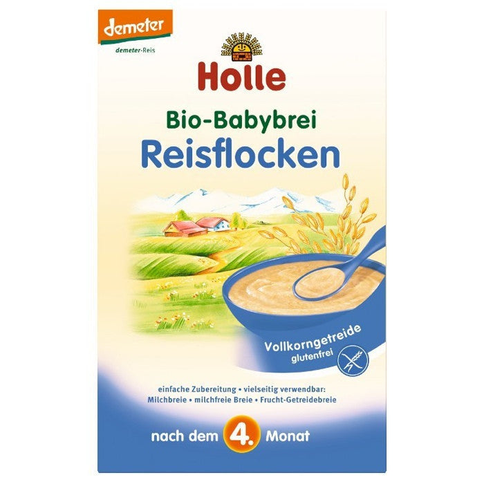泓乐婴儿有机大米米粉 4个月以上 250g - Holle Bio-Babybrei Reisflocken n.d. 4. Monat 250g
