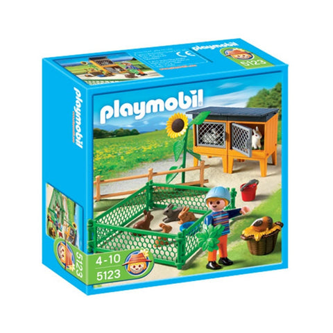 百乐宝玩偶玩具饲养小兔5123 - PLAYMOBIL Häschengehege 5123