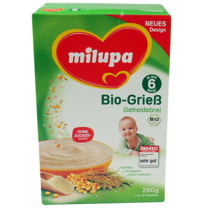 美乐宝有机谷物麦粉粥 6个月以上 250g - 250g Milupa Bio-Grieß ab dem 6. Monat