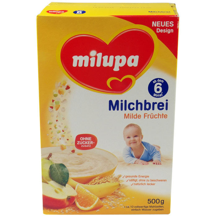 美乐宝水果奶粥 6个月以上 500g - 500g Milupa Milchbrei Milde Früchte ab dem 6. Monat