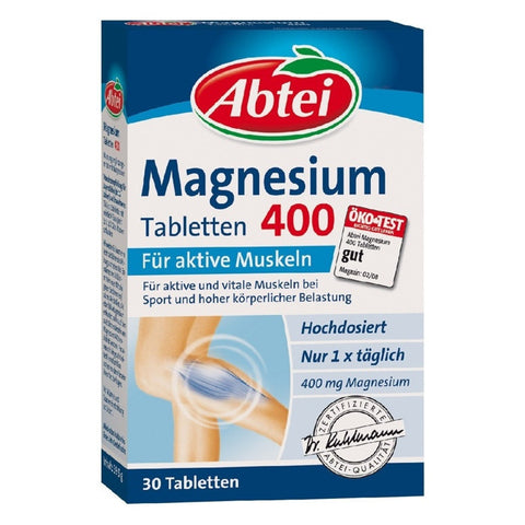 Abtei镁400 30粒- Abtei Magnesium 400 30 Tabletten