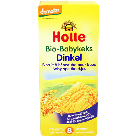 泓乐8个月以上有机斯卑尔特麦磨牙饼干150g - Holle Bio Babykeks Dinkel 150g