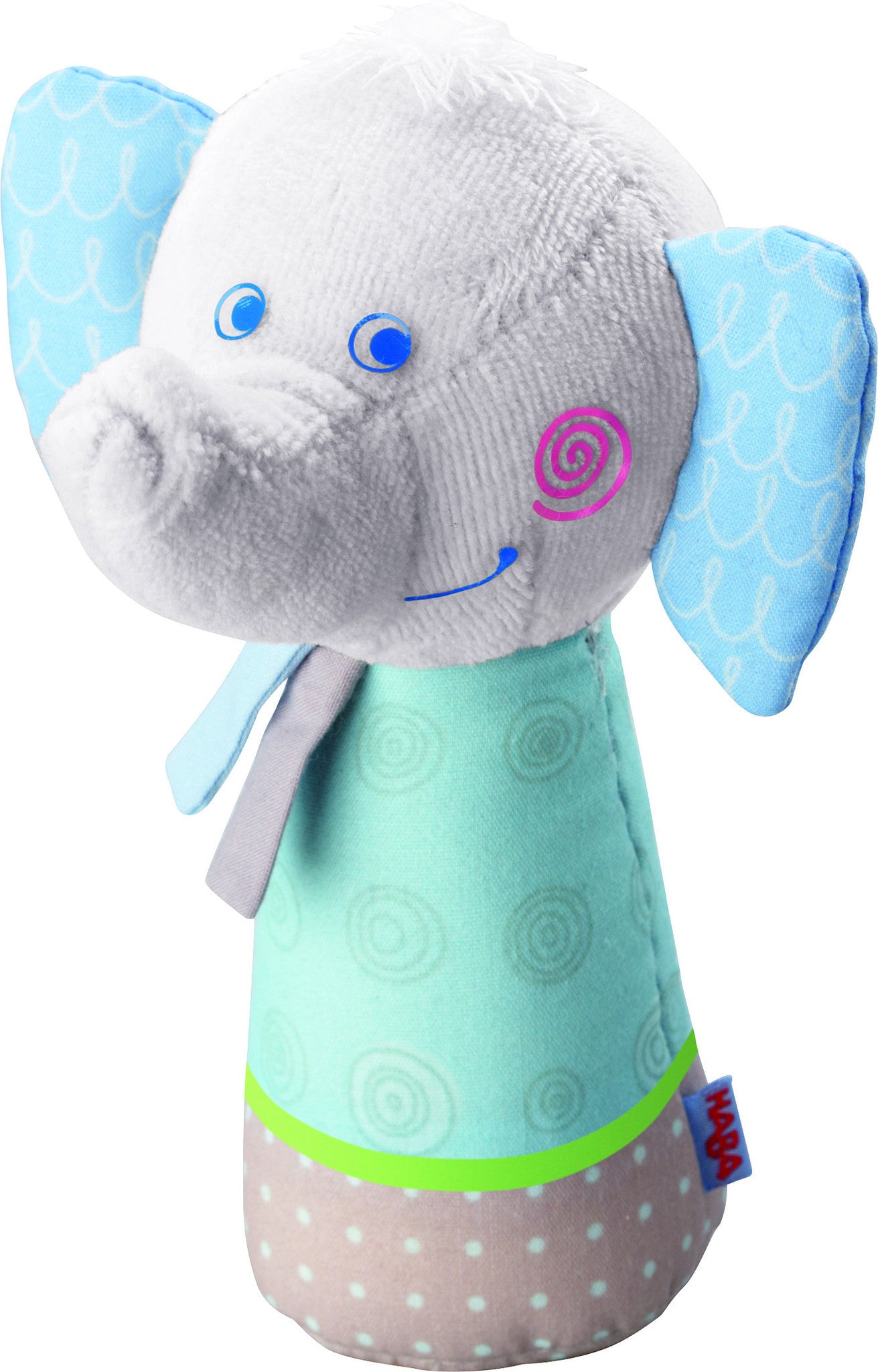 HABA乌普萨拉小象抓握玩具淡蓝色 - Greifling Elefant Uppsala in hellblau