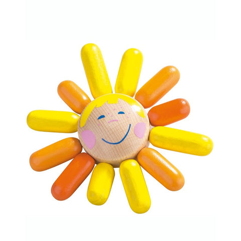 HABA木制金色太阳 - HABA Holz-Greifling Sunni klingelt in gelb