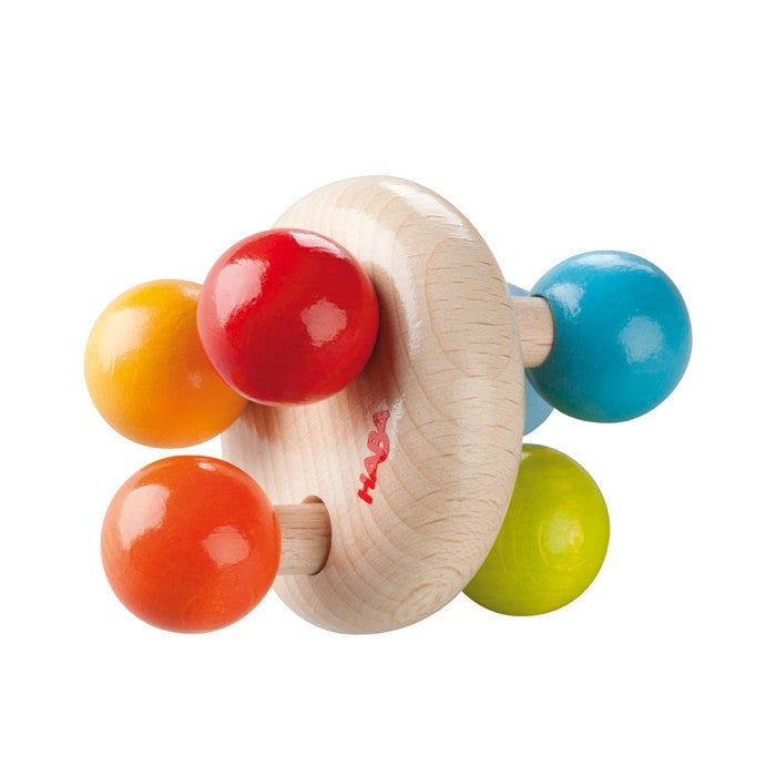 HABA木制彩色圆球 - HABA Holz-Greifling Triolini mit bunten Kugeln