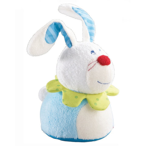 HABA蓝白发条奔跑兔 - HABA Hoppel-Hase zum Aufziehen in weiß-hellblau