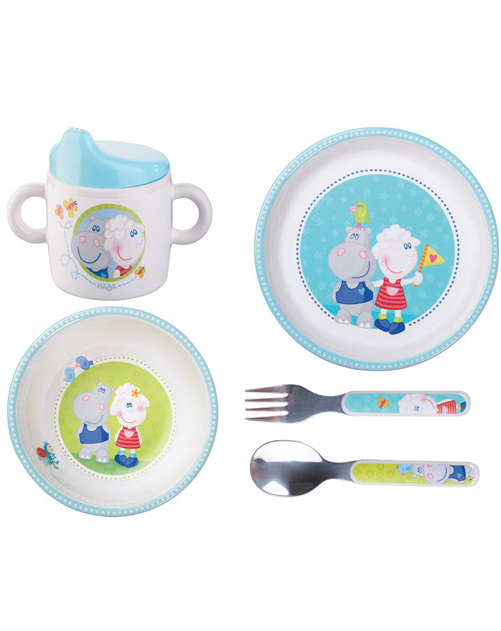 HABA彩色餐具套组内莉和尼利 - Geschirrset Nelli & Nili in bunt