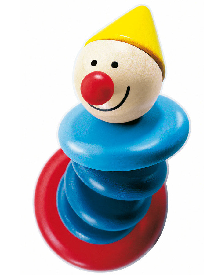 HABA带蓝色木环的木制抓握玩具普里奥 - Holz-Greifling Prio aus blauen Holzringen