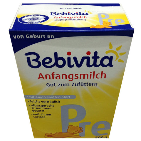 贝唯他新生儿奶粉Pre段 0-6个月 500g - Bebivita Pre Anfangsmilch 500g